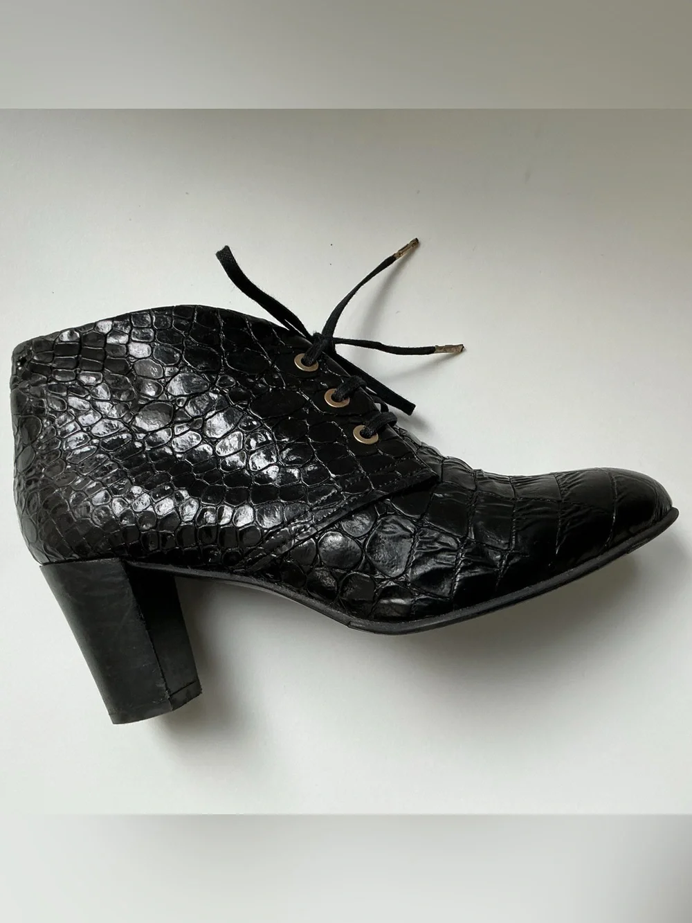 Carlo Pazolini Ankle Boots, leather, 3’ heel, black, US 6, Spain